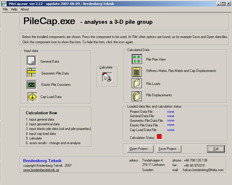 start form pilecap